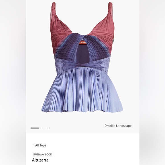 Minoa Cut-Out Satin Peplum Top NWT